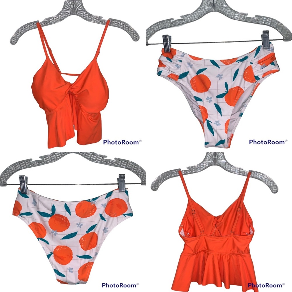 Cupshe XS tankini citrus theme